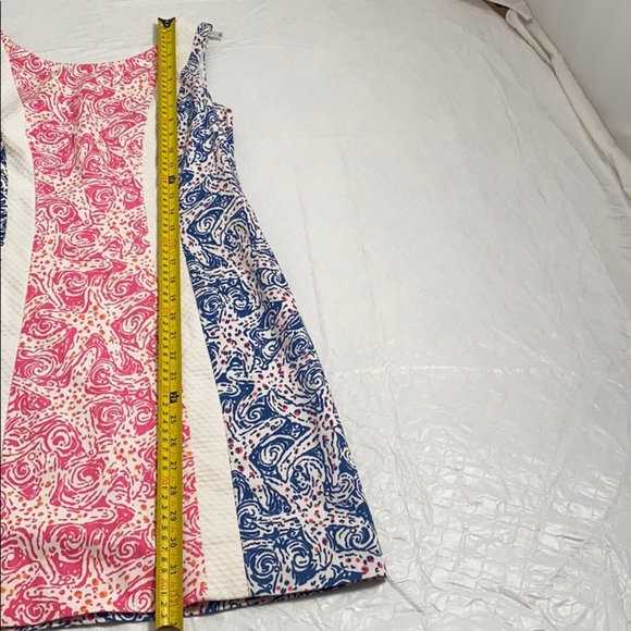 Lilly Pulitzer Delia shift in multicolor blue pink white Indigo Star Crush - Picture 5 of 11